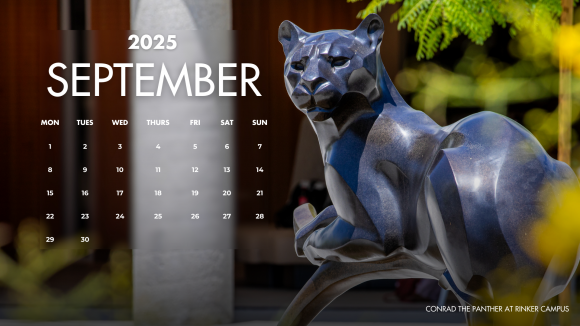 September 2025 Chapman Desktop Calendar