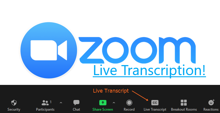 Live transcribe Zoom meetings