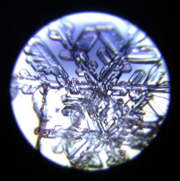 snowflake at high magnification
