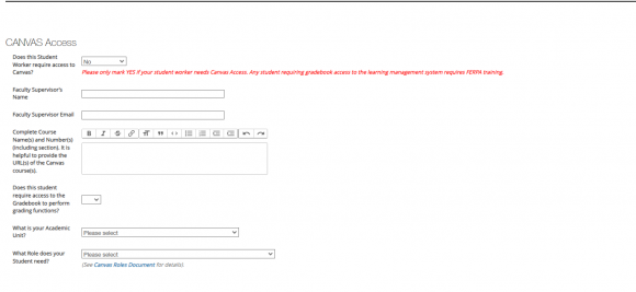 Indicating that Canvas access is needed in PeopleAdmin