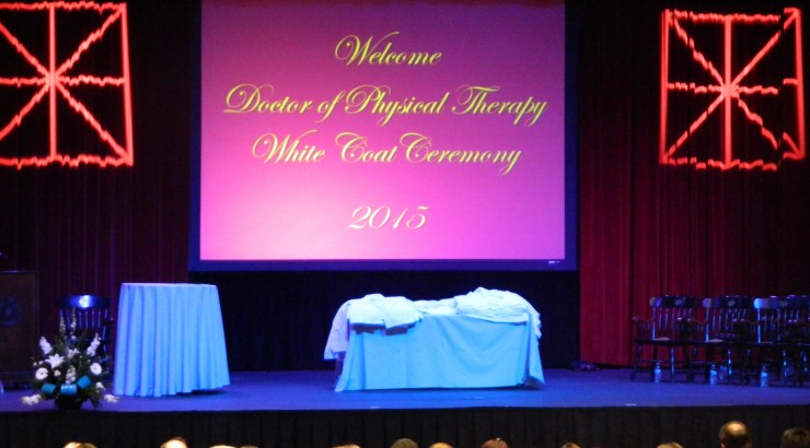 DPT White Coat Ceremony stage