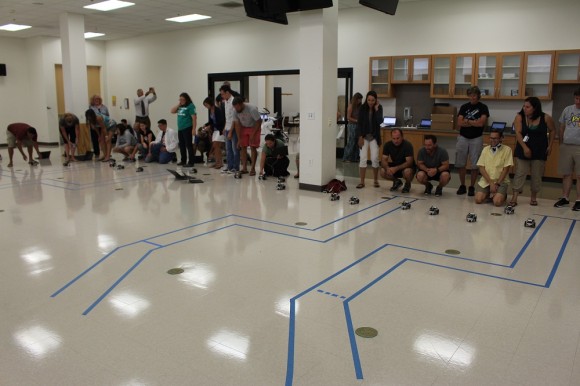 Middle and High School Teachers Race Robots for the Chapman Anaheim Science Project