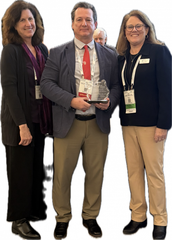 Brett getting an award