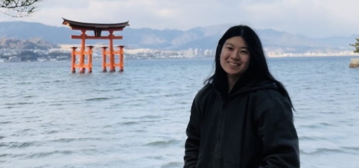Emi studying abroad
