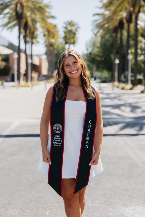 Lauren in grad regalia