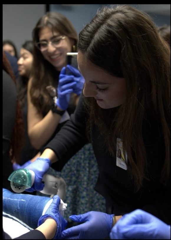 Olivia working in healthcare