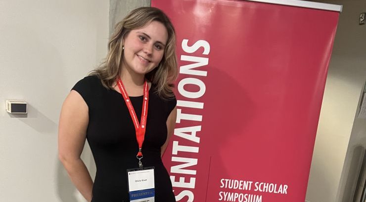 Olivia Rivet at Student Event
