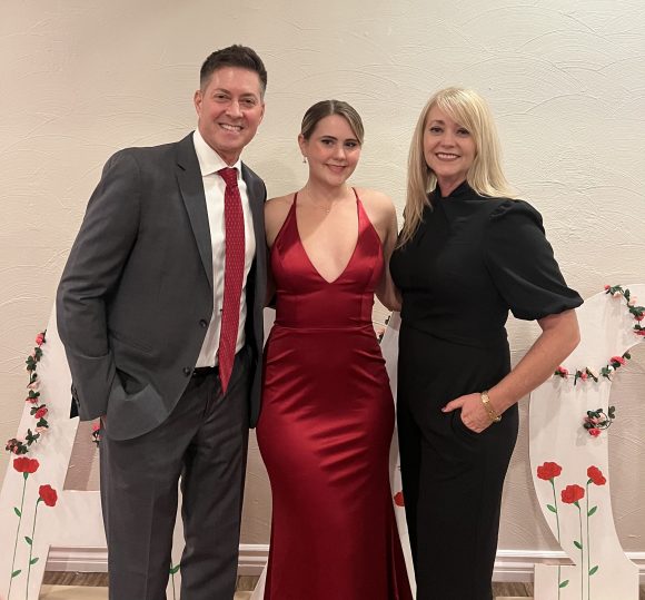 Olivia in a Red Dress