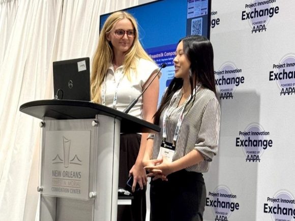 Presenting research at conference