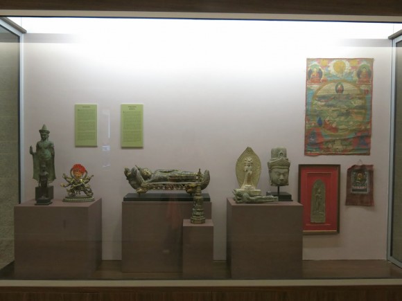 artwork in a display case