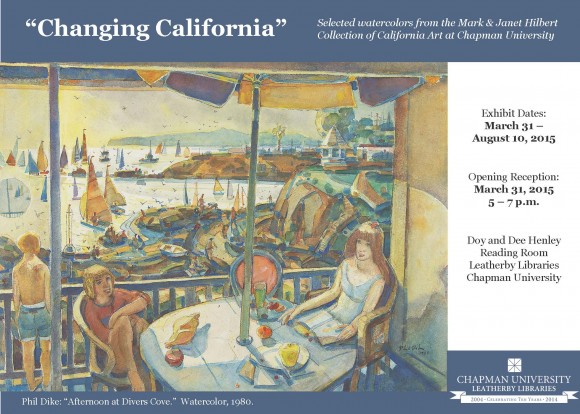 changing california postcard, piece of artwork