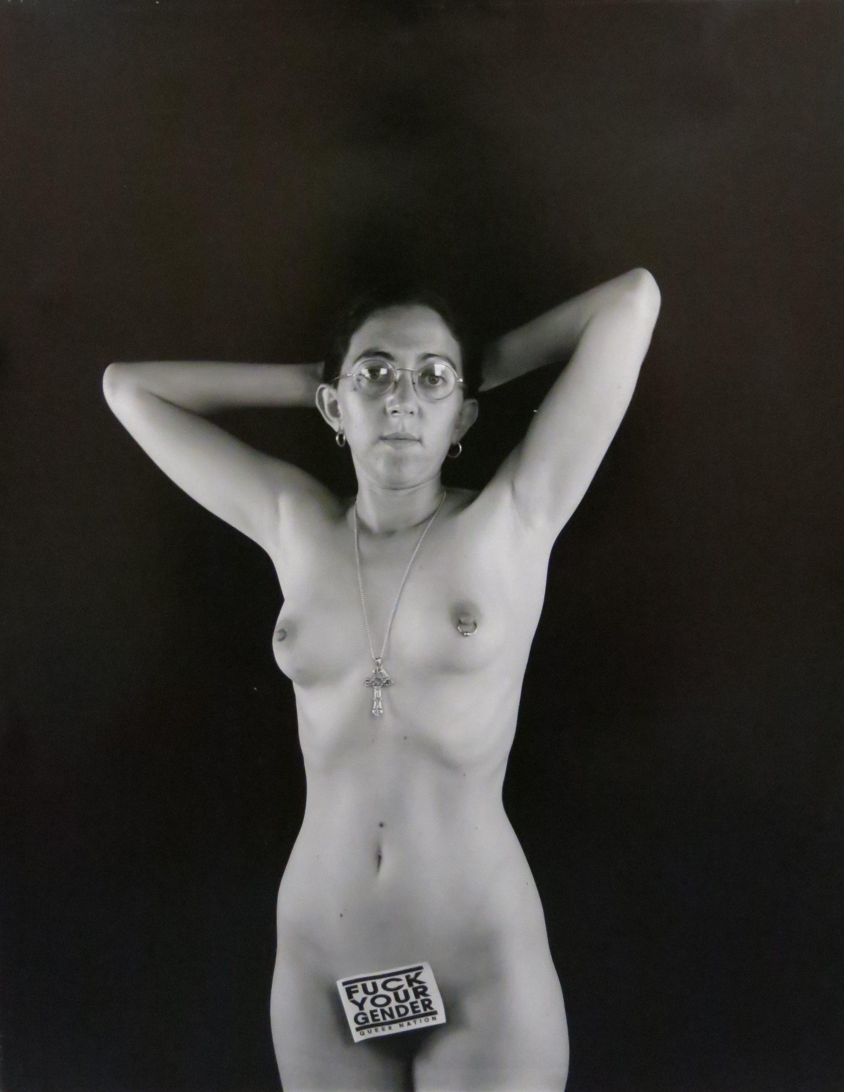 Laura Aguilar, Fuck Your Gender, Photography, 1991. Gift of Anne Ayres.