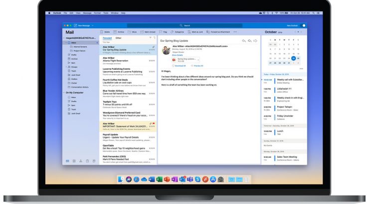 outlook mac 10.13