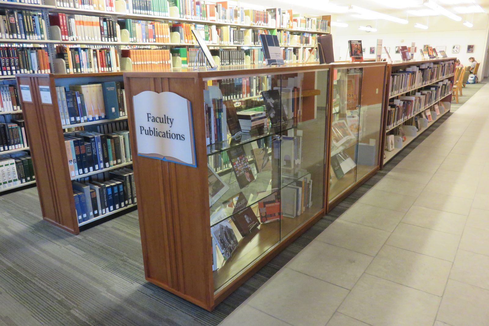 New Library Display Highlights Faculty Publications Leatherby Libraries