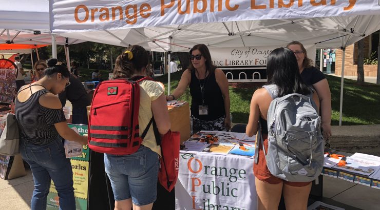Orange Public Library Foundaiton helps at Merchant's Day