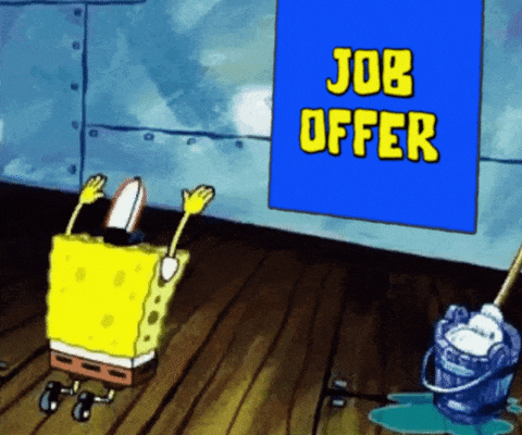 spongebob job offer gif